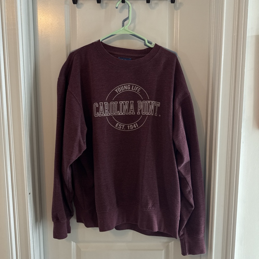 Maroon Carolina Point Sweatshirt